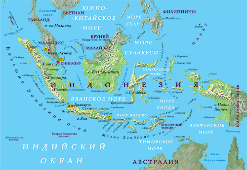 карта индонезии